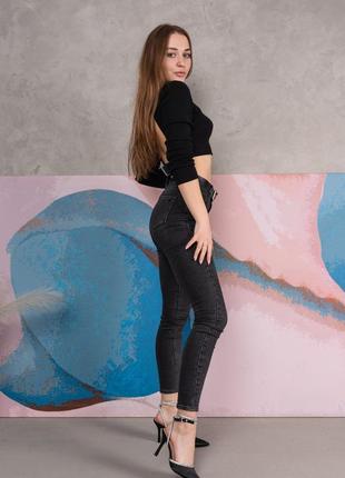 Жіночі босоніжки fashion catherin 3974 37 розмір 24 см чорний8 фото