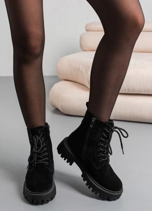 Ботинки женские зимние fashion gina 3856 36 размер 23,5 см черный4 фото