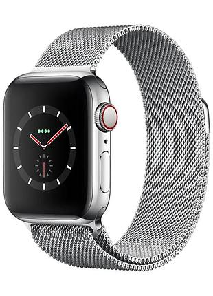 Ремінець для apple watch milanese loop silver • 42/44/45/49mm.
