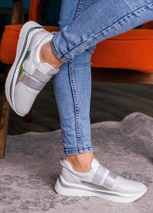 Кросівки жіночі fashion fabien 90047 37 розмір 24 см сірий (уцінка)7 фото