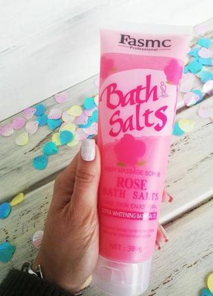 Скраб- соль для тела fasmc bath salts massage bamboo