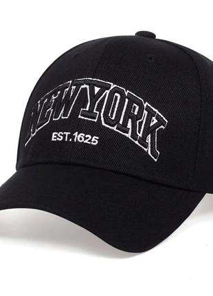 Кепка бейсболка new york (нью-йорк) с изогнутым козырьком, унисекс wuke one size1 фото