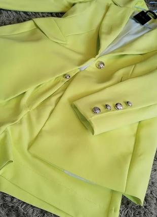 Костюм двойка пиджак и шорты. яркий летний костюм. женский костюм3 фото