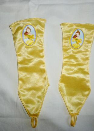 Желтое платье белль для девочки на 7-8 лет 4