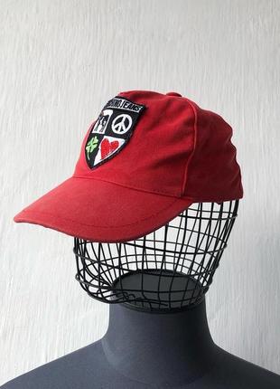 Винтажная кепка moschino jeans vintage cap red