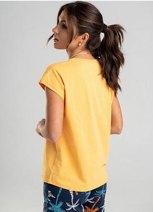 Комплект женский шорты и футболка пальма 114162 фото