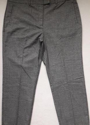 Стильні укорочені брюки зі стрілками в дрібну клітку великого розміру tu1 фото
