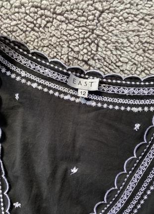 Коттоновая накидка с вышивкой блузка блузка вышиванка кардиган4 фото