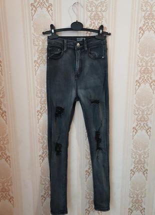 Джинси скінні рвані