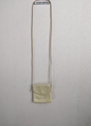 Маленькая кожаная сумка, кроссбоди, натуральная.6 фото
