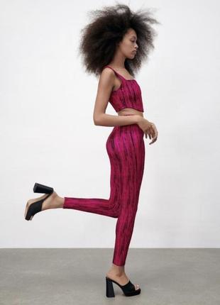 Костюм, костюм лосіни і топ, костюм zara,крстюм легінси лосіни майка топік