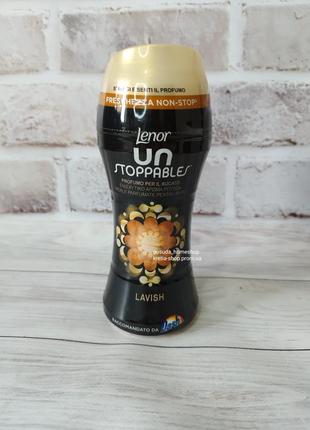 Кондиціонер для білизни в гранулах lenor lavish персик та білі квіти, 210г