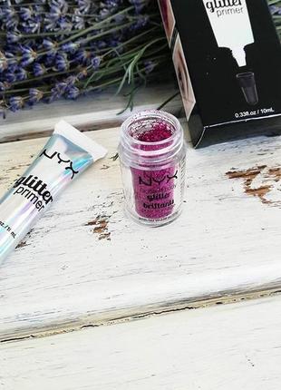 Глитер и праймер nyx face and body glitter