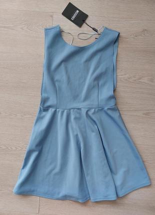 Новое платье - сарафан с открытой спиной, размер по этикетке 16, по факту на m, l1 фото