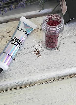 Глитер и праймер nyx face and body glitter