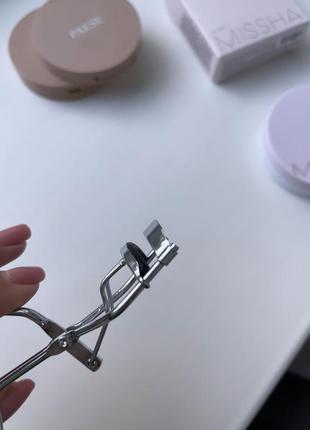 Кьорлер щипці для завивки вій сталь якісні з гумовою подушечкою4 фото