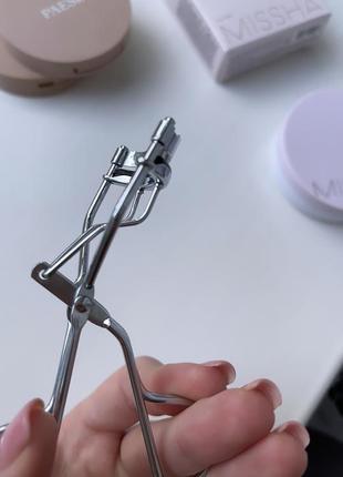 Кьорлер щипці для завивки вій сталь якісні з гумовою подушечкою5 фото