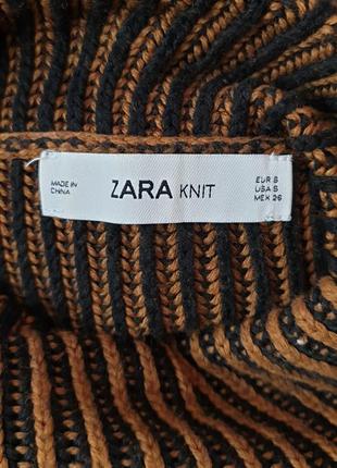 Свитер оверсайз zara в полоску 2