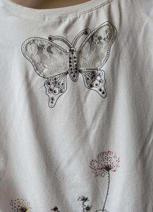 Красивая блуза с бабочкой льа камушками.3 фото