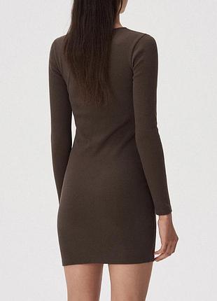 Приталена сукня рубчик 2