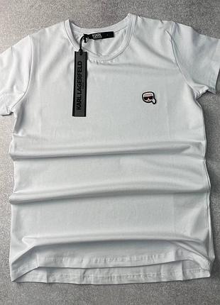 Женская футболка белая karl lagerfeld