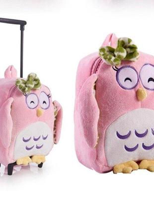 Оригинальный мягкий рюкзак на тележке сова, пчела