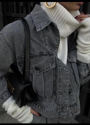 Джинсовая куртка пиджак zara