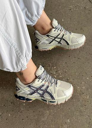 Кросівки asics gel-kahana 8 beige blue1 фото