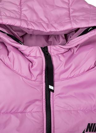 Жіноча куртка nike w nsw syn tf rpl hd parka рожевий xl (dx1798-522)3 фото