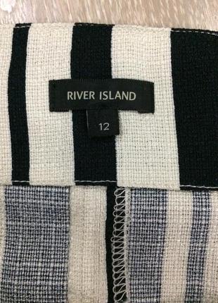 Спідниця на запах в смужку з поясом river island3 фото