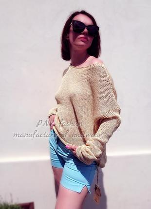 Шикарний весняний светр із товстого шовку2 фото