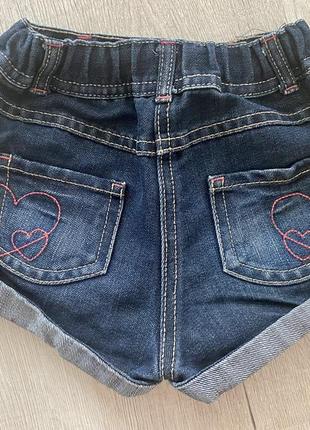 Джинсові шорти george 2-3 роки 2