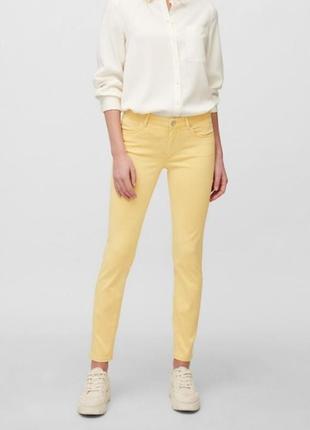 Светло-жёлтые лимонные джинсы скинни marc o polo4 фото