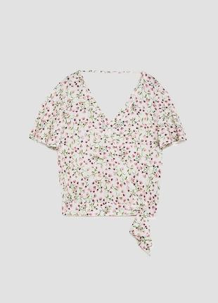 Легка блуза в квітковий принт zara