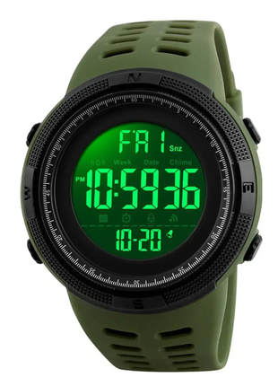 Skmei 2023 original amigo спортивные мужские часы зеленый3 фото