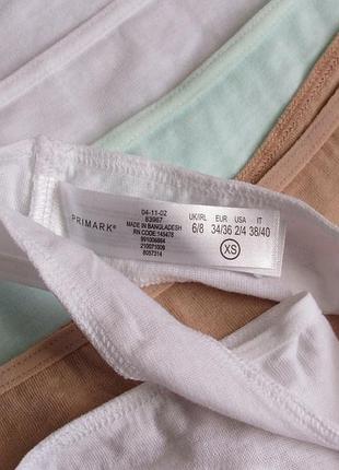 Трусики стринги тонги женские роз. 2хs 32/34, хs 34/36, s 38/40, l 42/44 от primark новые6 фото