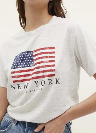 Оригинальная хлопковая футболка stradivarius