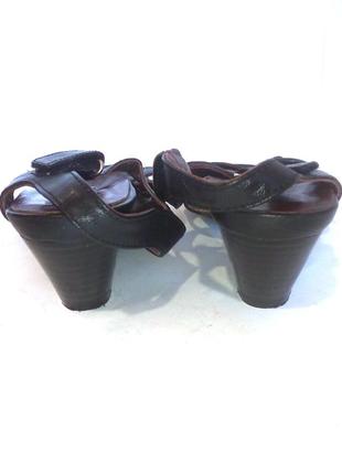 👠👠👠 шкіряні босоніжки сандалії на підборах від roger milton, р.36 код s36146 фото