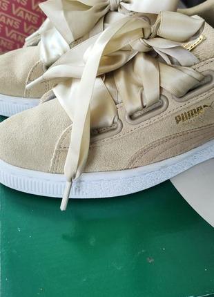 Женские кроссовки сникеры puma suede heart safari8 фото