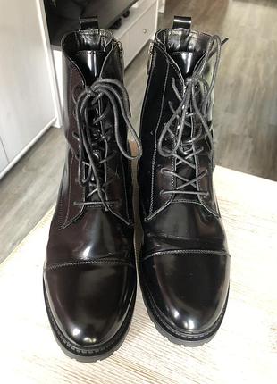 Сапоги женские кожаные
