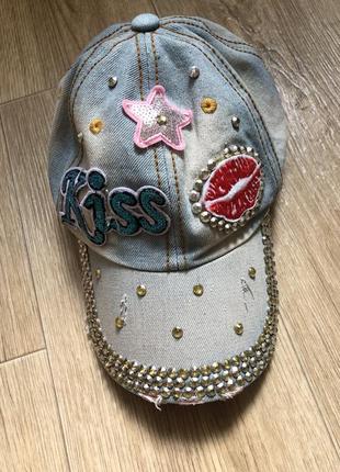 Кепка джинсовая