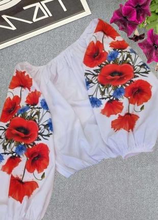 Невероятно красивая блуза в стиле вышиванка