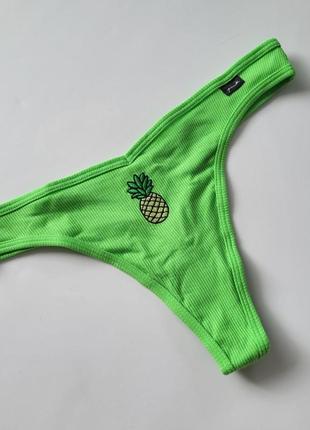 Бавовняні трусики стрінги victoria's secret 🔥акція! 🔥 даруємо знижку 20%