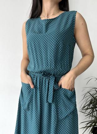Сукня з накладними кишенями платье с накладными карманами 42-52 р-р7 фото