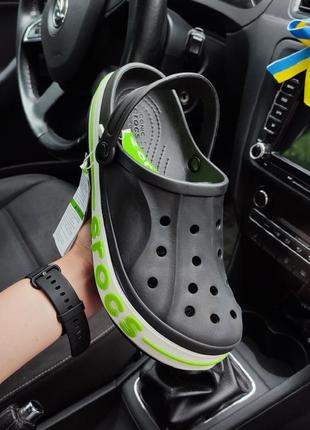 Брендові чоловічі крокси / якісні crocs в чорному кольорі на літо5 фото