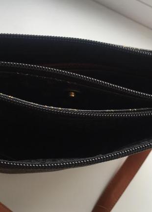 Шкіряна сумка крос-боді, через плече, італійська valleverde в стилі louis vuitton10 фото