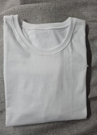 Футболка наталюкс мужская однотонная хлопок кулир, белая футболка мужская монотонная, базовая однотонная футболка, футболка, футболка белая мужская6 фото