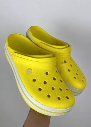 Крокси сабо унісекс crocs crocband yellow original