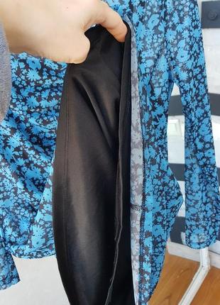 Цветочное платье сеточка с драпировкой3 фото