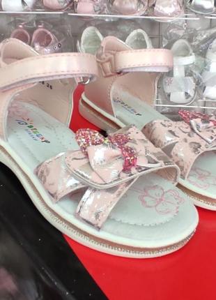 Босоножки сандалии для девочки розовые3 фото
